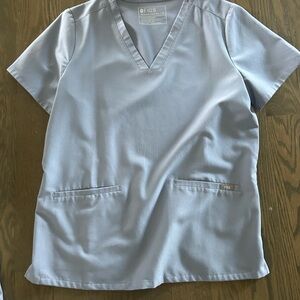 Figs Lavender Scrub Top & Pants